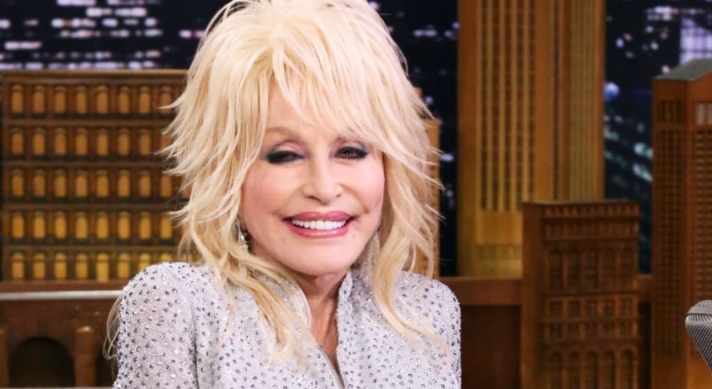 Dolly Parton on Jimmy Kimmel talk show