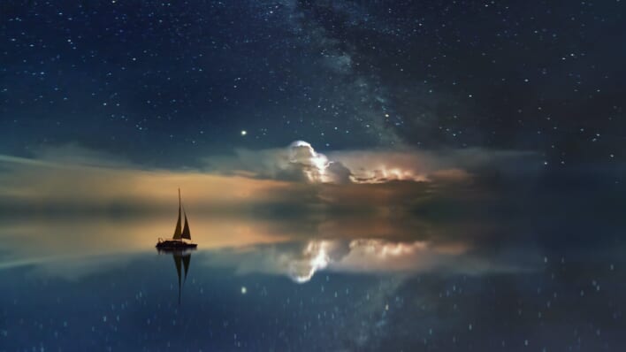 sailing in dream scape